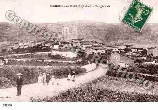 Ville de SAINTDIDIERSOUSRIVERIE, carte postale ancienne