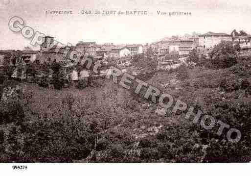 Ville de SAINTJUSTDEBAFFIE, carte postale ancienne