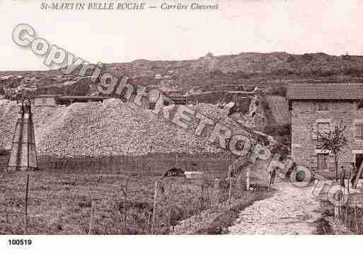 Ville de SAINTMARTINBELLEROCHE, carte postale ancienne