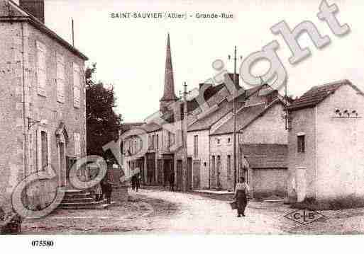 Ville de SAINTSAUVIER, carte postale ancienne