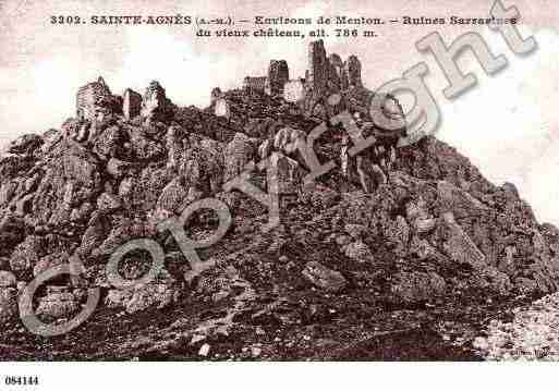 Ville de SAINTEAGNES, carte postale ancienne