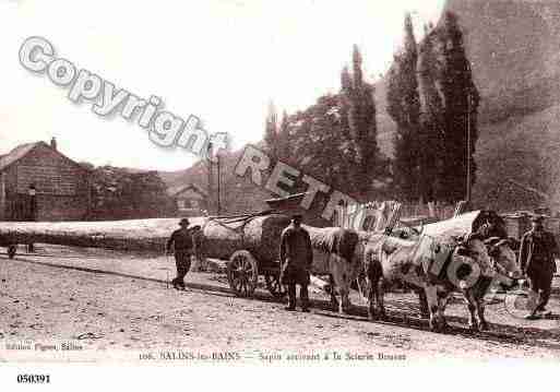 Ville de SALINSLESBAINS, carte postale ancienne