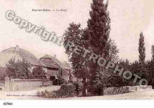 Ville de SCEYSURSAONE, carte postale ancienne