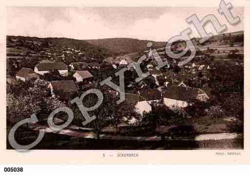 Ville de SCHORBACH, carte postale ancienne