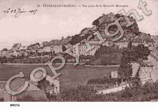 Ville de SEVERACLECHATEAU, carte postale ancienne