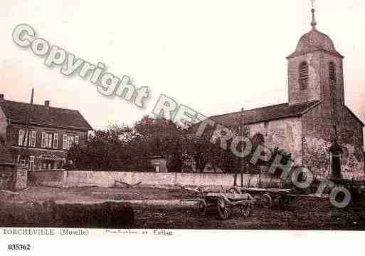 Ville de TORCHEVILLLE, carte postale ancienne