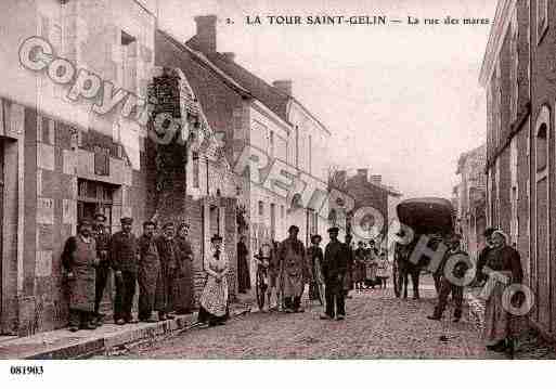 Ville de TOURSAINTGELIN(LA), carte postale ancienne Ville de TOURSAINTGELIN(LA), carte postale ancienne