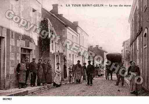 Ville de TOURSAINTGELIN(LA), carte postale ancienne