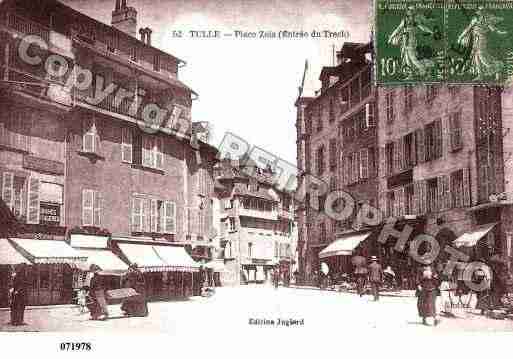 Ville de TULLE, carte postale ancienne