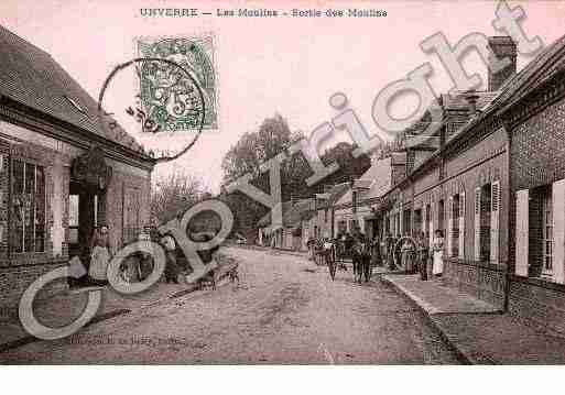 Ville de UNVERRE, carte postale ancienne