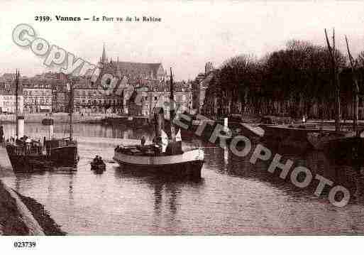 Ville de VANNES, carte postale ancienne