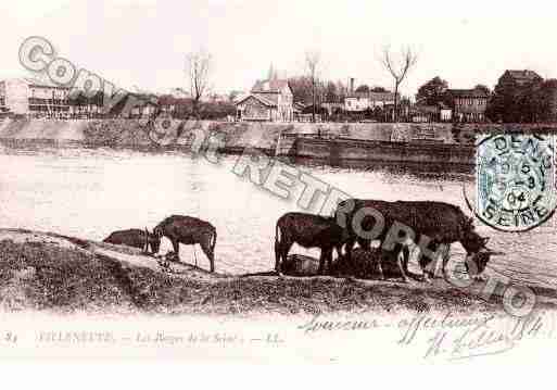 Ville de VILLENEUVELAGARENNE, carte postale ancienne