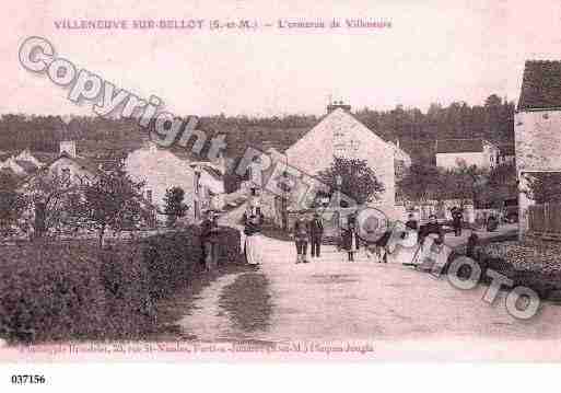 Ville de VILLENEUVESURBELLOT, carte postale ancienne