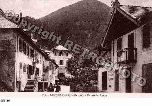 Ville de ABONDANCE, carte postale ancienne