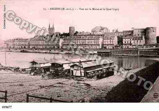Ville de ANGERS, carte postale ancienne