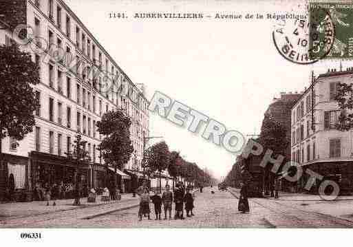 Ville de AUBERVILLIERS, carte postale ancienne