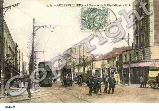 Ville de AUBERVILLIERS, carte postale ancienne