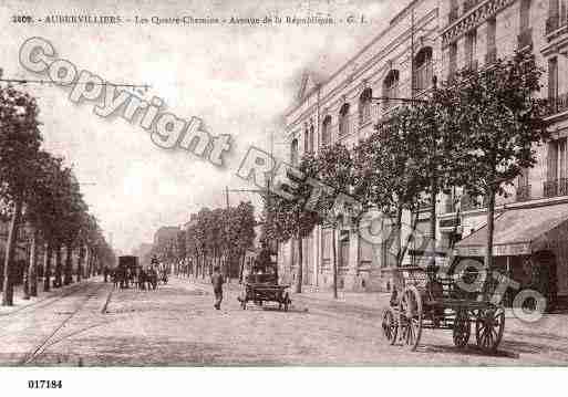 Ville de AUBERVILLIERS, carte postale ancienne