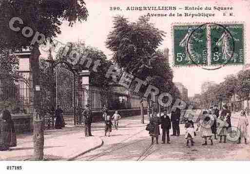 Ville de AUBERVILLIERS, carte postale ancienne