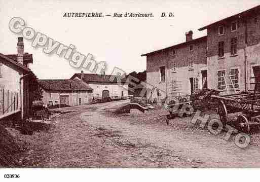 Ville de AUTREPIERRE, carte postale ancienne