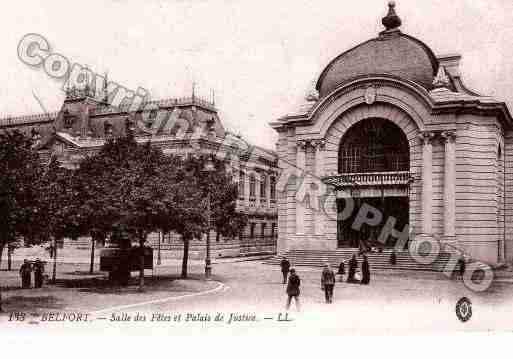 Ville de BELFORT, carte postale ancienne