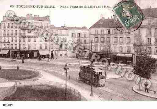 Ville de BOULOGNEBILLANCOURT, carte postale ancienne