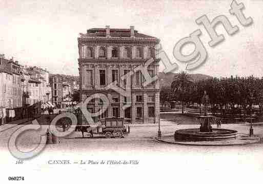 Ville de CANNES, carte postale ancienne