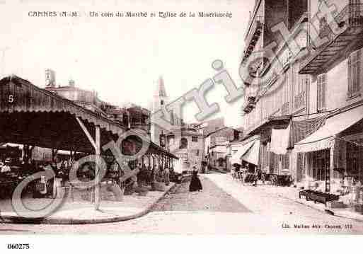 Ville de CANNES, carte postale ancienne