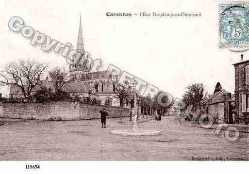 Ville de CARENTAN, carte postale ancienne