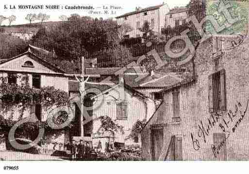 Ville de CAUDEBRONDE, carte postale ancienne