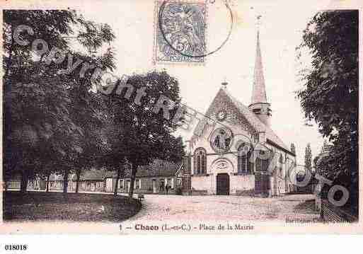 Ville de CHAON, carte postale ancienne