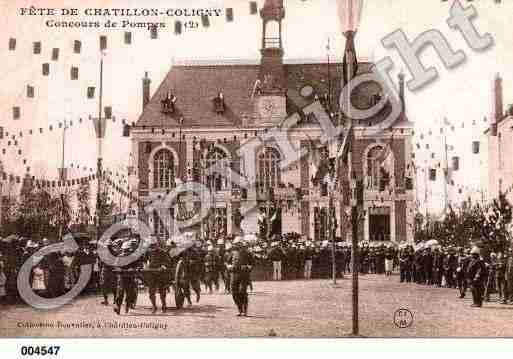 Ville de CHATILLONCOLIGNY, carte postale ancienne