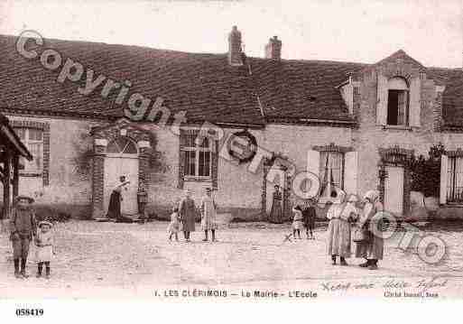 Ville de CLERIMOIS(LES), carte postale ancienne