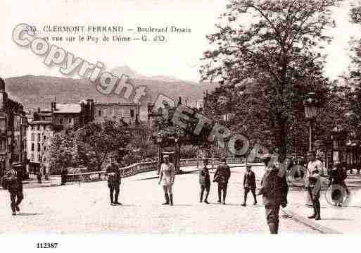 Ville de CLERMONTFERRAND, carte postale ancienne