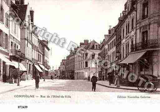 Ville de COMPIEGNE, carte postale ancienne