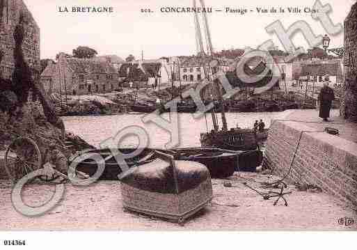 Ville de CONCARNEAU, carte postale ancienne