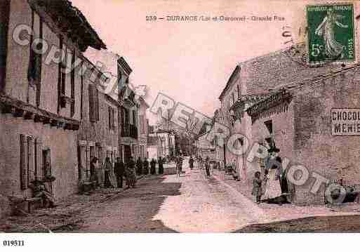 Ville de DURANCE, carte postale ancienne