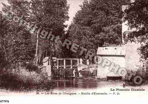 Ville de ENNEMAIN, carte postale ancienne