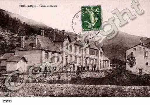 Ville de ERCE, carte postale ancienne Ville de ERCE, carte postale ancienne