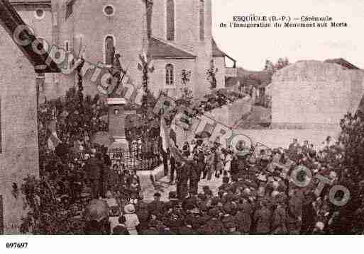 Ville de ESQUIULE, carte postale ancienne