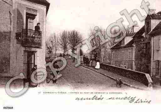 Ville de GERMIGNYL'EVEQUE, carte postale ancienne