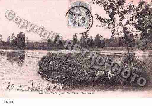 Ville de GUEUX, carte postale ancienne