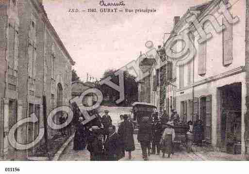 Ville de GURAT, carte postale ancienne