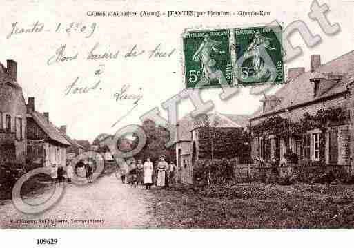 Ville de JEANTES, carte postale ancienne