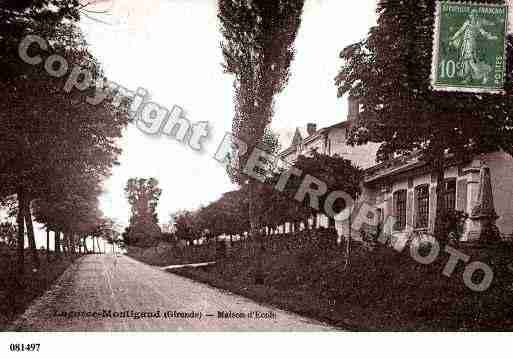 Ville de LAGORCE, carte postale ancienne