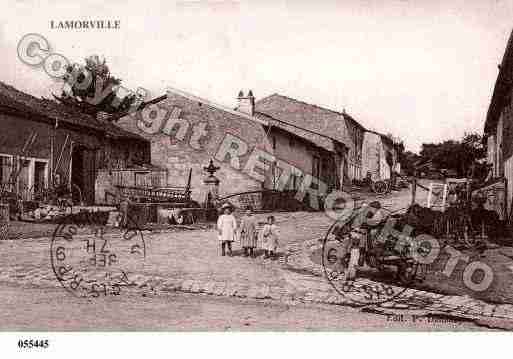 Ville de LAMORVILLE, carte postale ancienne