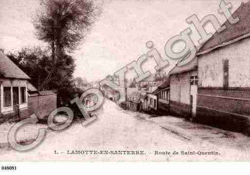 Ville de LAMOTTEENSANTERRE, carte postale ancienne