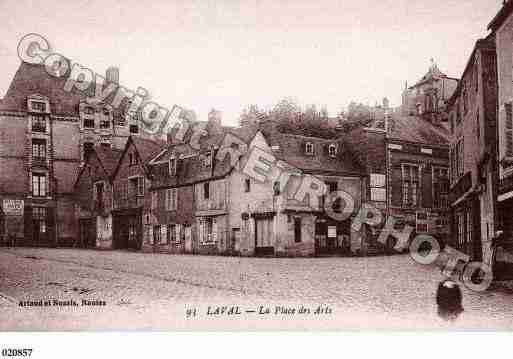 Ville de LAVAL, carte postale ancienne