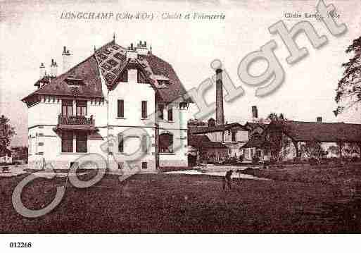 Ville de LONGCHAMP, carte postale ancienne