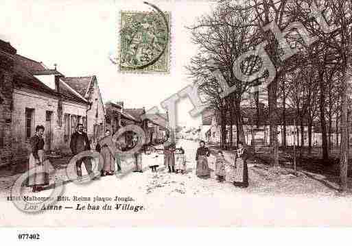 Ville de LOR, carte postale ancienne